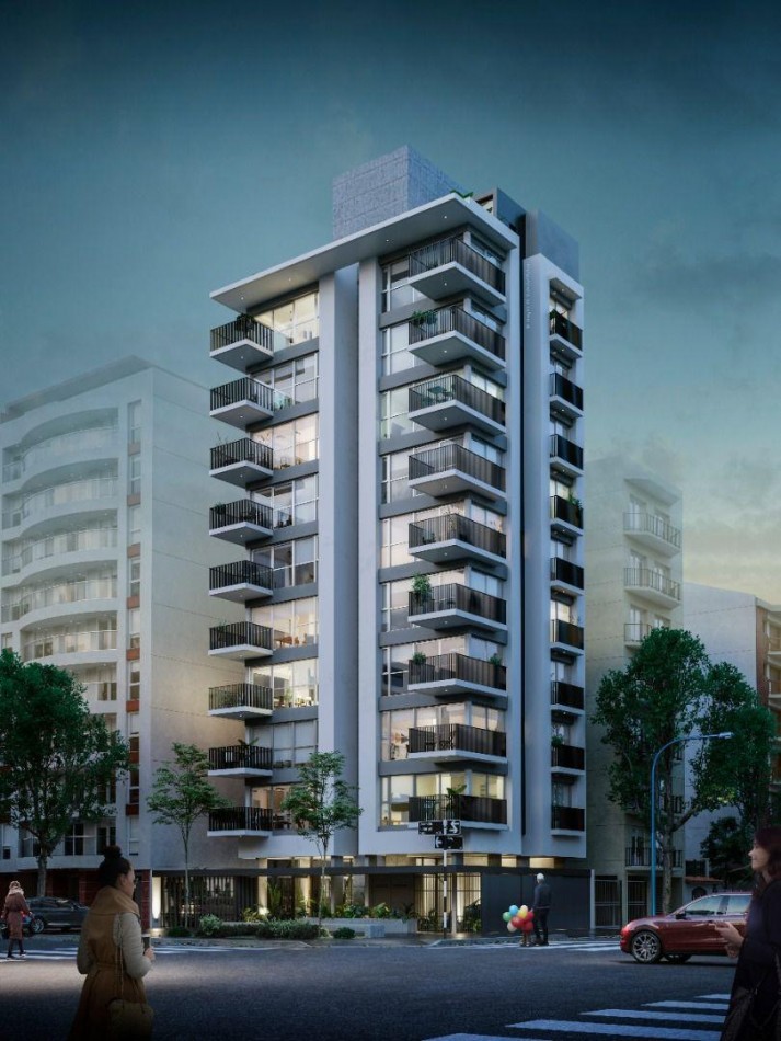 DEPARTAMENTO 2 AMBIENTES A ESTRENAR  AL FRENTE CON BALCON LA PERLA 