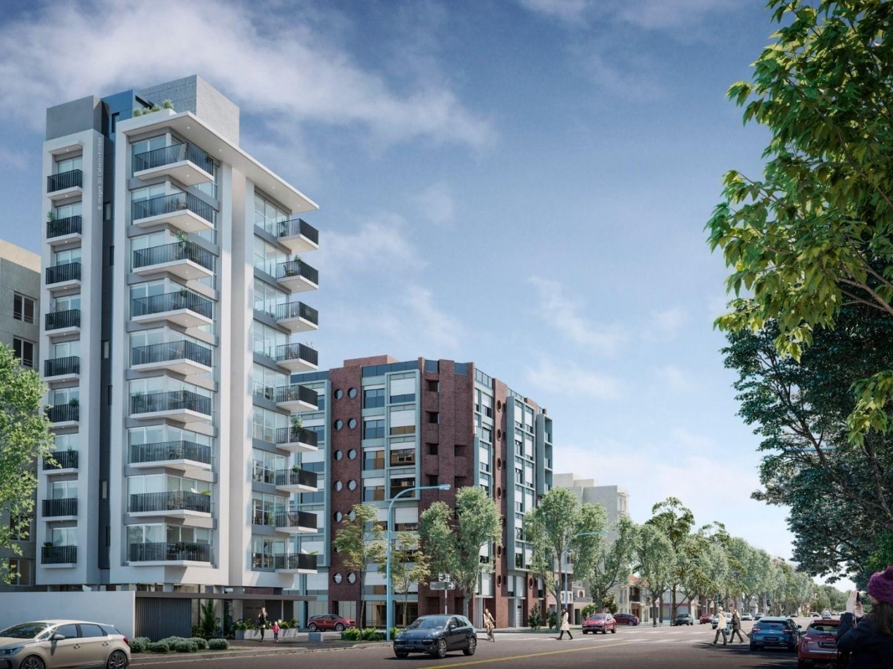 DEPARTAMENTO 2 AMBIENTES A ESTRENAR  AL FRENTE CON BALCON LA PERLA 