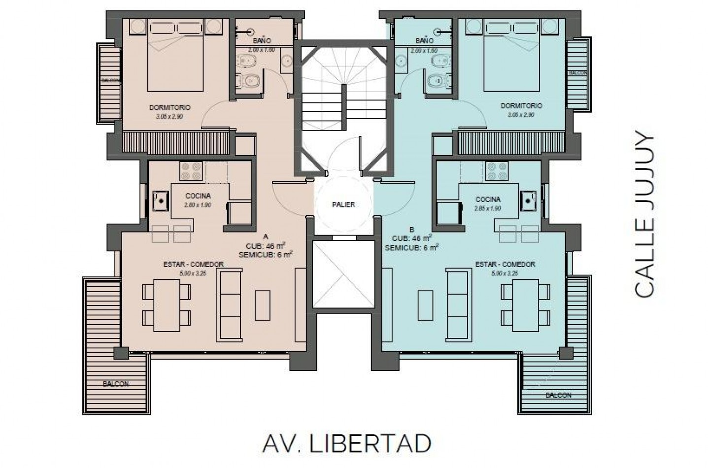 DEPARTAMENTO 2 AMBIENTES A ESTRENAR  AL FRENTE CON BALCON LA PERLA 