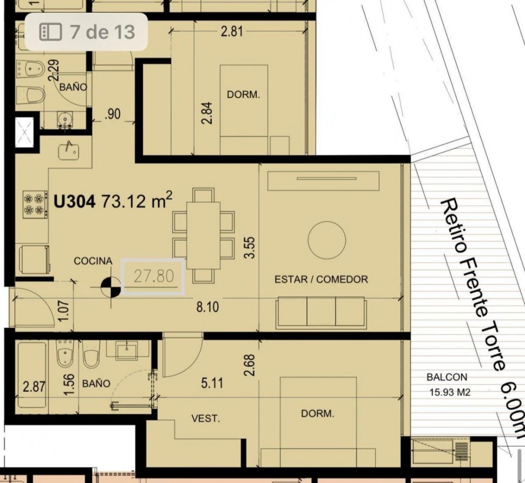 DEPARTAMENTO EN POZO RENATA ICON 3 AMB PINAMAR COCHERA FEB 2027