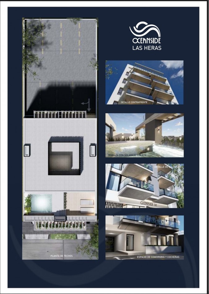 DEPARTAMENTO EN POZO 2 AMBIENTES OCEANSIDE IX LAS HERAS ZONA GUEMES AL FRENTE COCHERA JULIO 2028