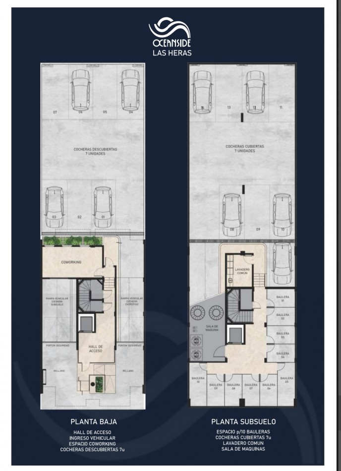 DEPARTAMENTO EN POZO 2 AMBIENTES OCEANSIDE IX LAS HERAS ZONA GUEMES AL FRENTE COCHERA JULIO 2028