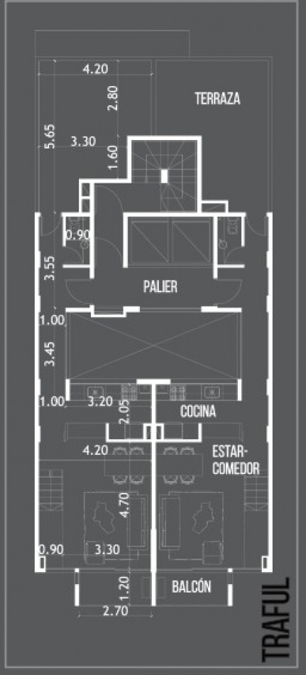 DEPARTAMENTO EN DUPLEX 2 AMBIENTES A ESTRENAR BALCON Y TERRAZA COCHERA PLAZA MITRE