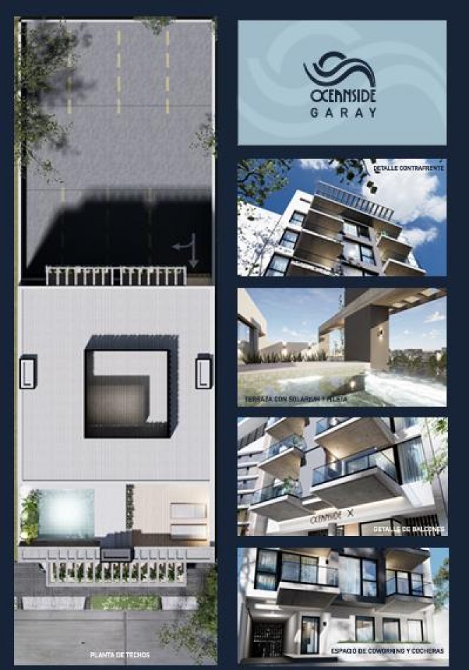 OCEANSIDE X GARAY DEPARTAMENTO EN POZO 2 AMBIENTES FRENTE PISO 5° COCHERA OCTUBRE 2028