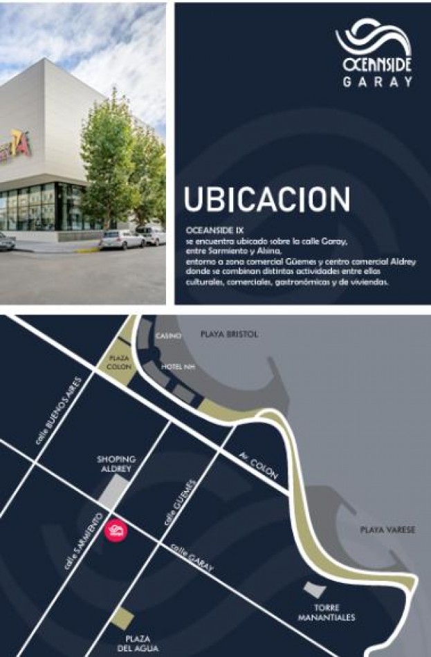 OCEANSIDE X GARAY DEPARTAMENTO EN POZO 2 AMBIENTES FRENTE PISO 5° COCHERA OCTUBRE 2028