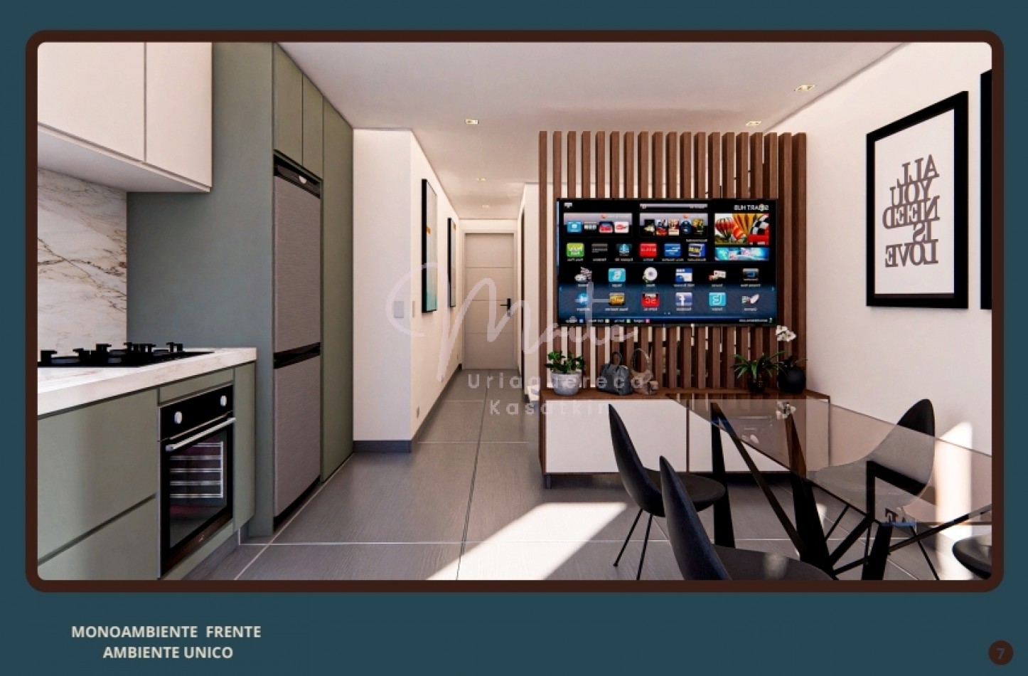DEPARTAMENTO EN POZO 1 AMBIENTE ALMA 1 FRENTE CON BALCON PLAZA MITRE 2027DICIEMBRE