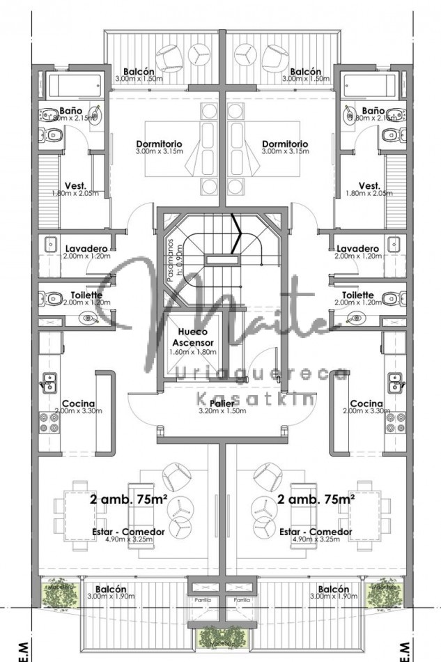 DEPARTAMENTO EN POZO 2 AMB OCEANSIDE IX GUEMES  FRENTE COCHERA DIC 2027