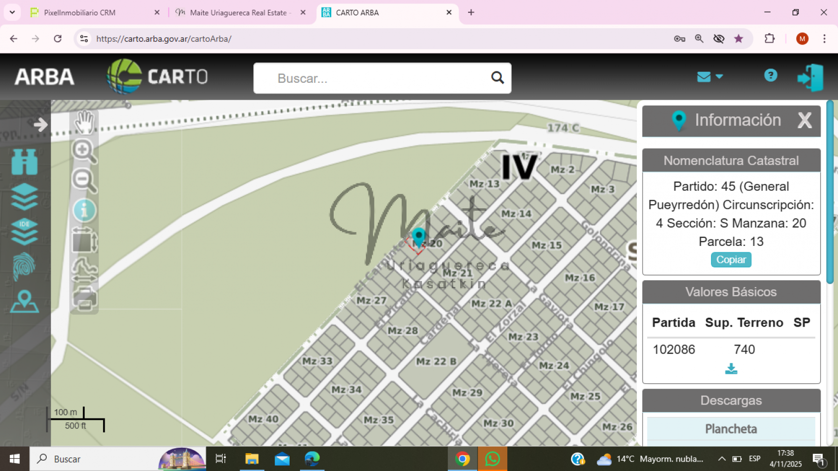 LOTE 740M2  BARRIO COLINALEGRE RUTA 88 KM 9 Y MEDIO 