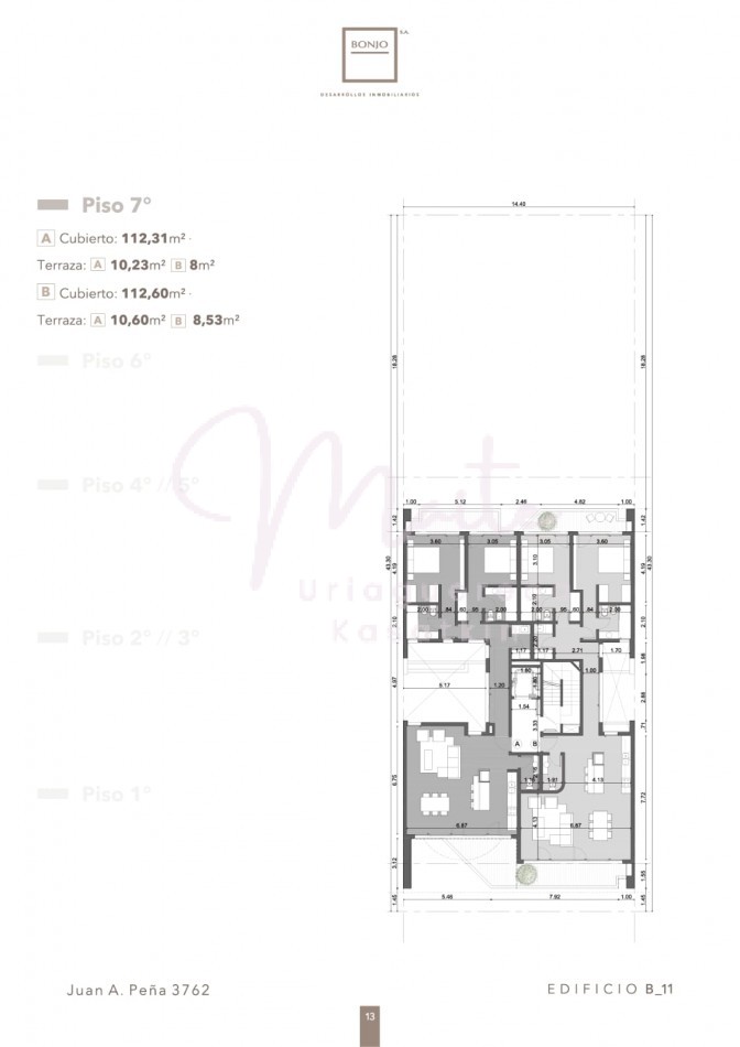 DEPARTAMENTO EN POZO  BONJO 11 2 AMB  CONTRAFRENTE COCHERA  PERLA NORTE MARZO 2027