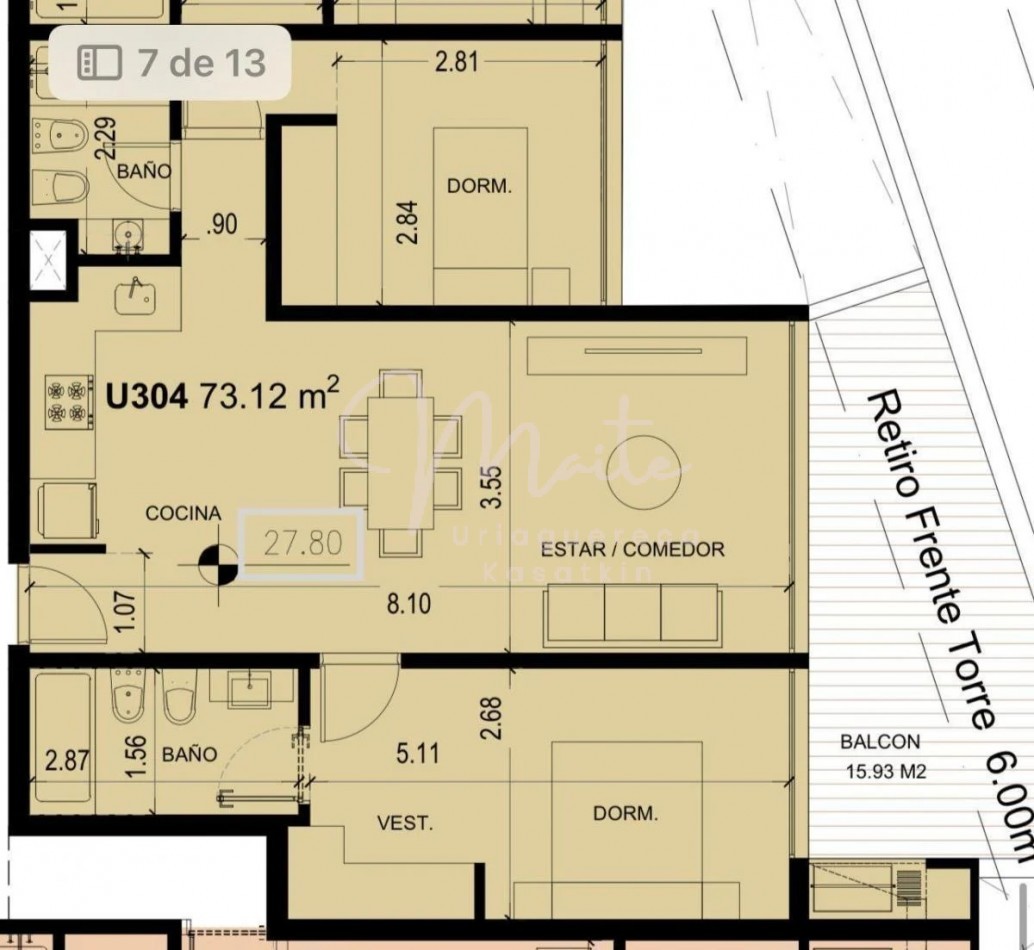 DEPARTAMENTO EN POZO RENATA ICON 3 AMB PINAMAR COCHERA FEB 2027