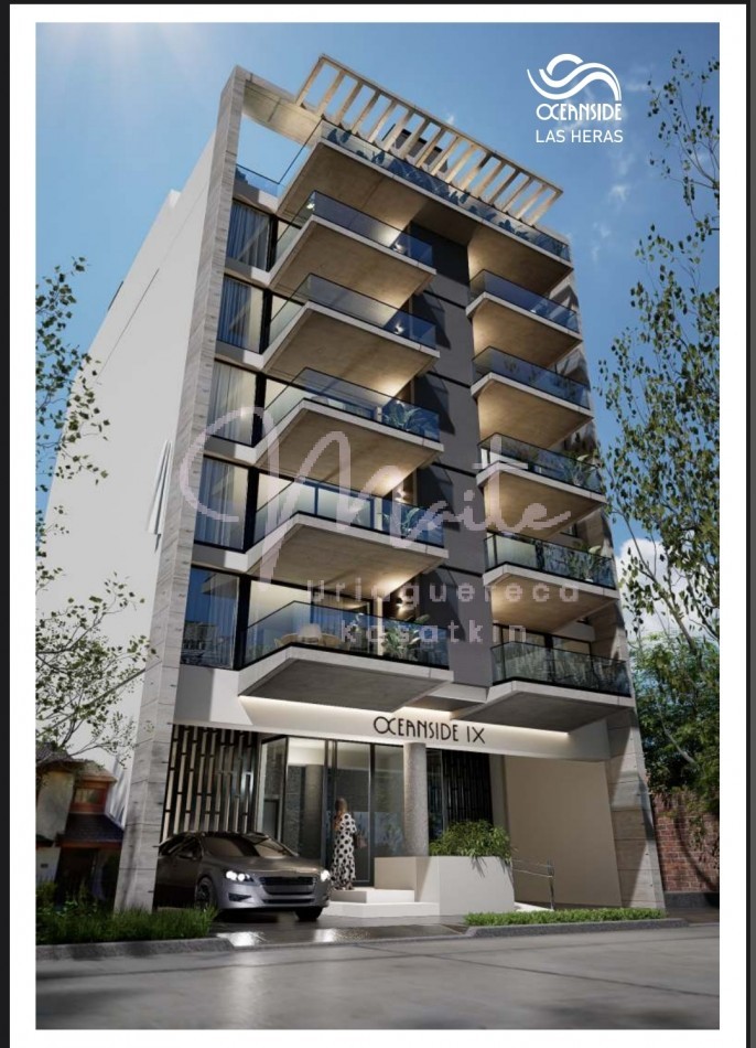 DEPARTAMENTO EN POZO 2 AMBIENTES OCEANSIDE IX LAS HERAS ZONA GUEMES AL FRENTE COCHERA JULIO 2028