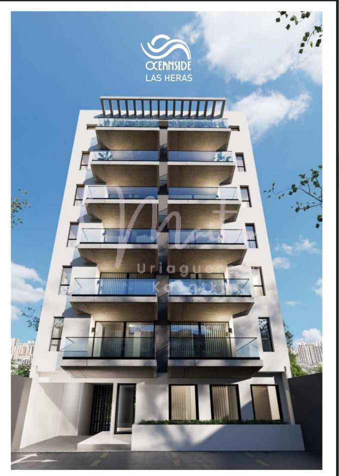 DEPARTAMENTO EN POZO 2 AMBIENTES OCEANSIDE IX LAS HERAS ZONA GUEMES AL FRENTE COCHERA JULIO 2028
