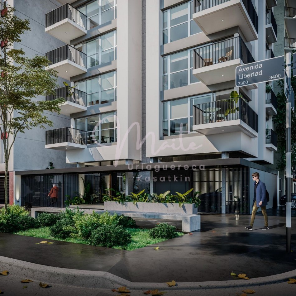 DEPARTAMENTO 2 AMBIENTES A ESTRENAR  AL FRENTE CON BALCON LA PERLA 