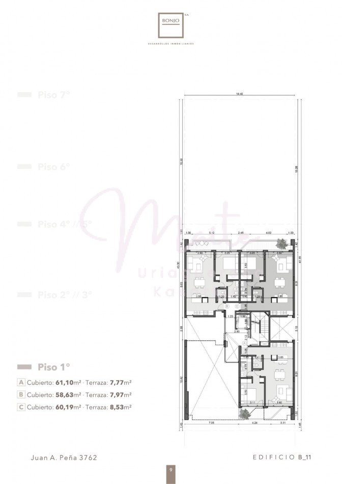 DEPARTAMENTO EN POZO  BONJO 11 2 AMB  CONTRAFRENTE COCHERA  PERLA NORTE MARZO 2027