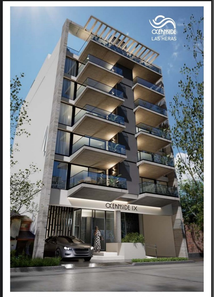 DEPARTAMENTO EN POZO 2 AMBIENTES OCEANSIDE IX LAS HERAS GUEMES AL FRENTE COCHERA JULIO 2028